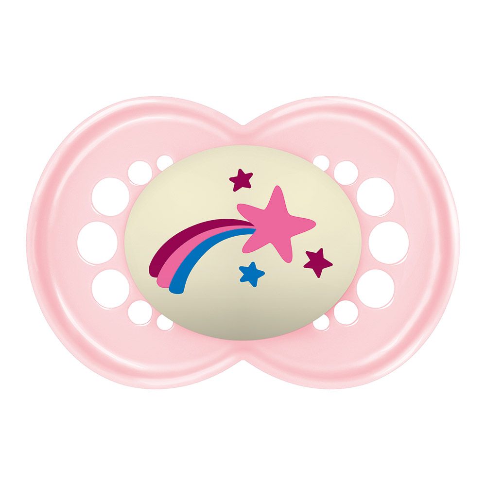 CHUPETA MAM NIGHT 6+ MESES - EMBALAGEM UNITARIA ROSA