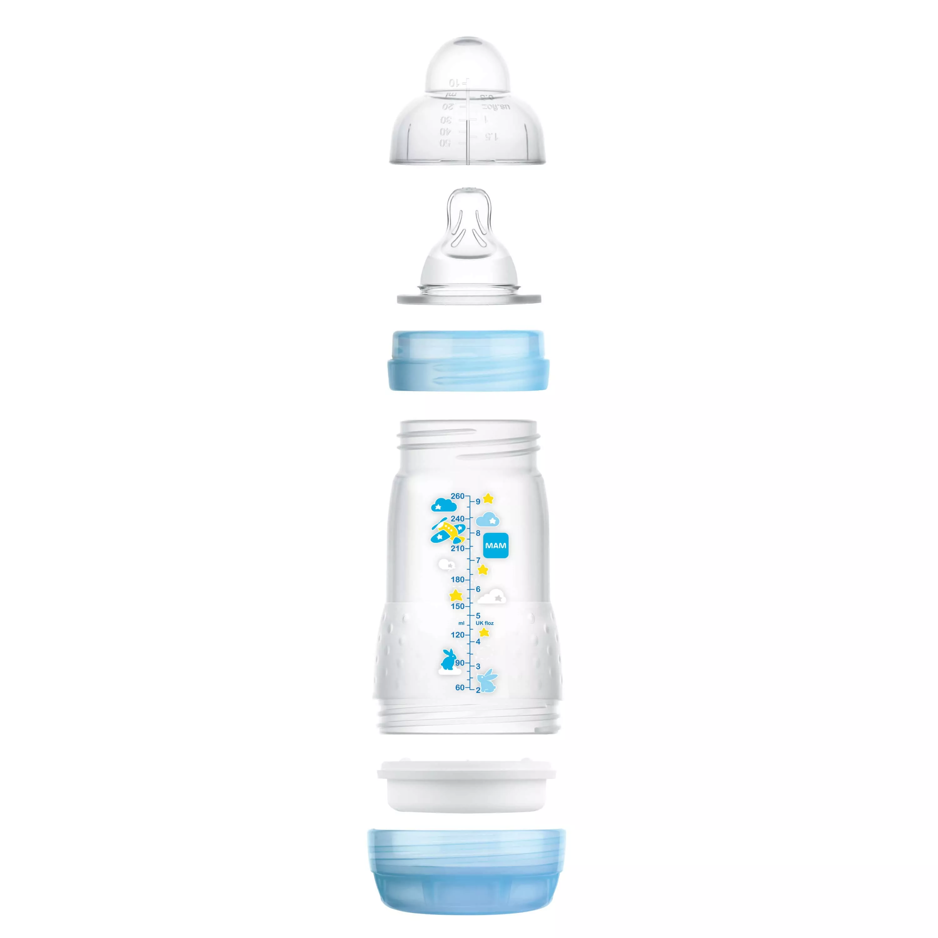 MAM Easy Start Anti-Colic Self-Sterilising Bottle - Newborn - 3 Pack  - 260ml  Better Together
